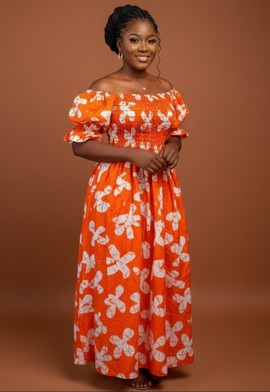 Vibrant Cotton Maxi Dress