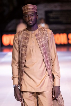 Coiffe Makeda premium marron
