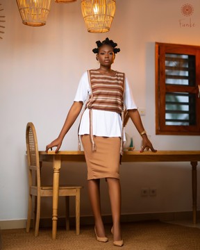 Gilet Kanvô Marron