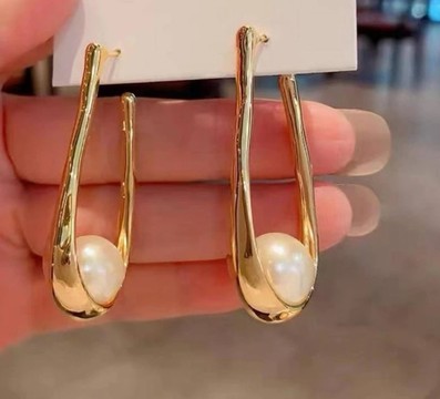 Magnifique paire de boucles d'oreilles en acier