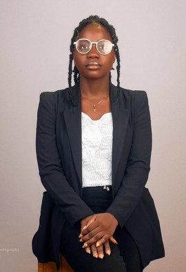 Women black two piece custom made suit