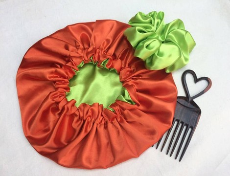 Reversible silk nightcap