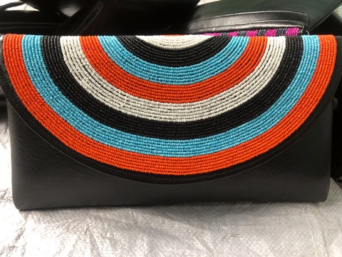 Beaded Clutch bag/evening purse/beaded purse/handmade beaded clutch bag