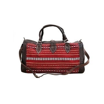 Genuine Leather Travel Bag Handmade in Morocco