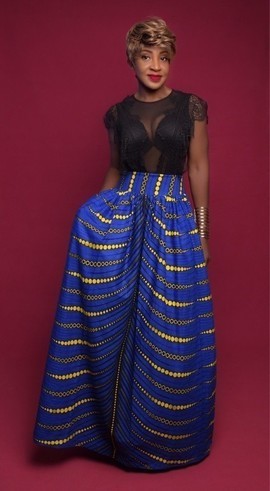 Blue road skirt