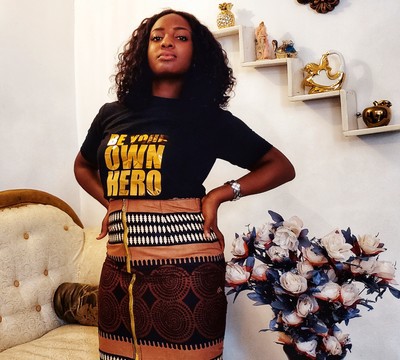 Jupe crayon mi-longue zippée dorée à imprimés africains | Jupe Ankara | Vêtements pour femmes| Travail/Belles Journées