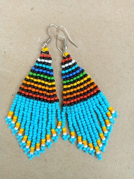 Boucles d'oreilles africaines / boucles d'oreilles maasaï / bijoux femmes / boucles d'oreilles faites à la main