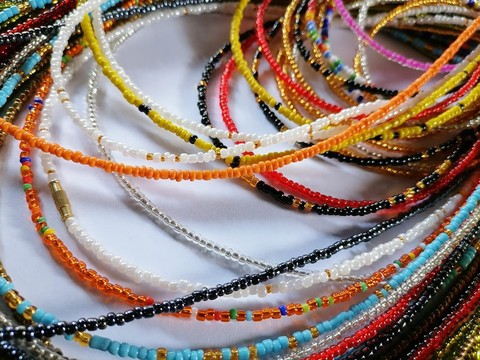 20 Waist beads set , Traditional waist beads , colorful waist beads