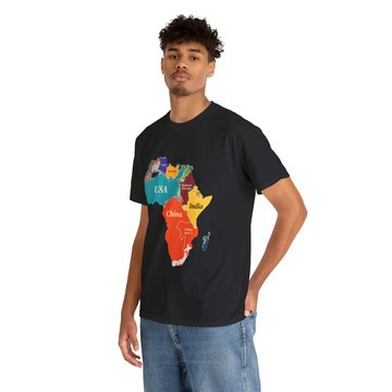 African Essence:  T-Shirt for Men - Elevate Your Summer Style with Festival-Ready Black Tees