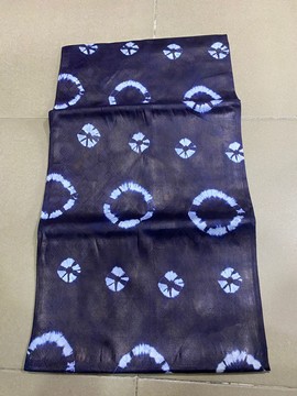 African Adire Eleko/ Indigo/ Adire Alarodudu Fabric