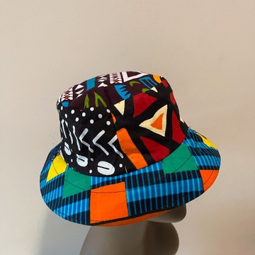 African Print Ankara Multicolor Bohemian Patchwork Bucket Hat
