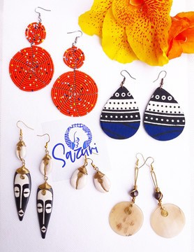Kito Cowrie Earrings | jewelry set