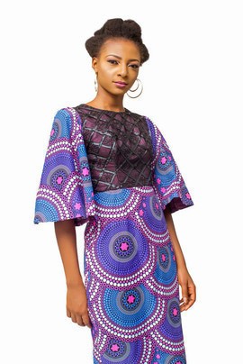 African Print dress, Ankara dress, African Womens Clothing, Fitted dress