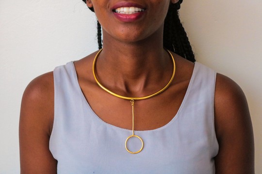 Brass necklace, African necklace. Tribal necklace, Gift for her, Moms gift, One size fits all