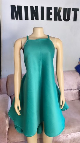 Green flare dresses
