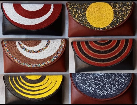 African bags, clutch bags, bulk bags.