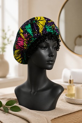 WAX AND SATIN BEANIE