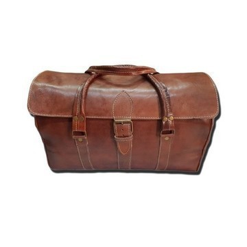 BIG SALE! Genuine Leather Travel Bag Handmade in Morocco