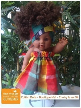 Poupée Amy-Rosemary Colibri Dolls - MADRAS VERT
