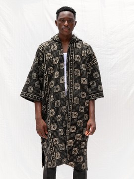 Puzzled Box Hooded Bogolan Cloak (Pre-Order)