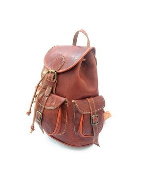 BIG SALE! Genuine Leather Pink Backpack Handmade by Cuiroma craftsmen in Morocco