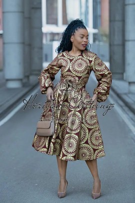 fitting african print dresses Mono Strap African Print Mini Dress | African clothing UK