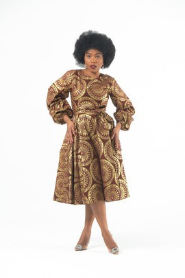 MARIAMA GOLD DRESS