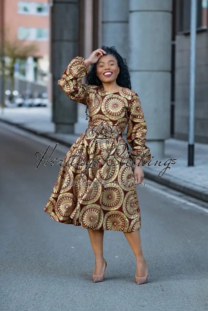 gold dress mid length GOLD DRAPED MIDI DRESS | CULT MIA