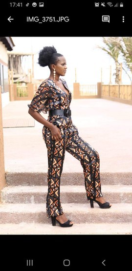 Silk jumpsuit "on s'jaille"