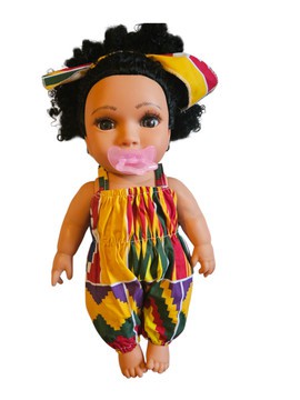 12 inch African -American Doll//  Mayra doll