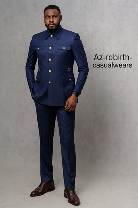 Two pieces safari suit Safari jacket  men's  dresses