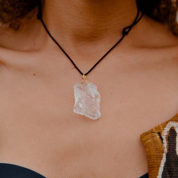 Clear Quartz Crystal Necklace