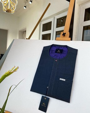 Un caftan sur mesure pour homme gris foncé irlandais