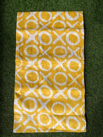 Batik 100% cotton X O yellow(5 yards)