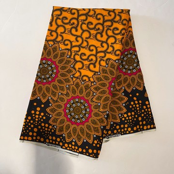 African Print Ankara Floral Print Multicolor Cotton Fabric - By the Yard
