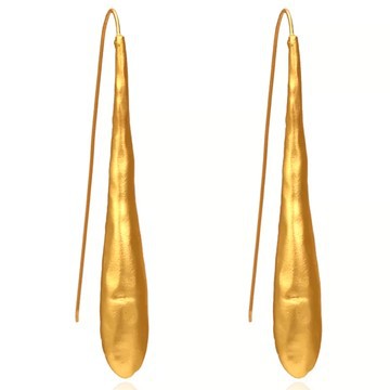 Earrings / African gold earing "the nun"
