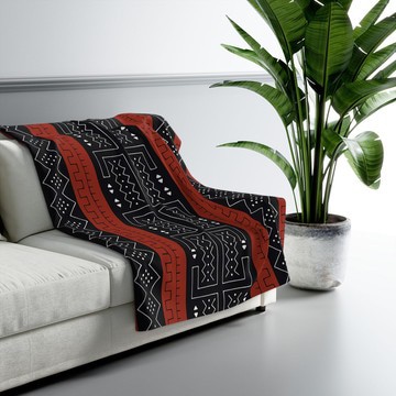 Traditional African Blankets Mud Cloth Tribal Throw (MORE SIZES AVAILABLE)