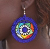 Boucles d'oreille "La ronde de JOBOURG Blanche"