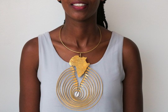 Brass necklace, African necklace. Tribal necklace, Gift for her, Moms gift, One size fits all
