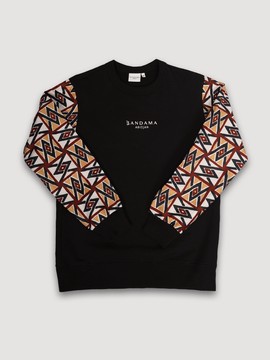Sweatshirt wax noir Kampala