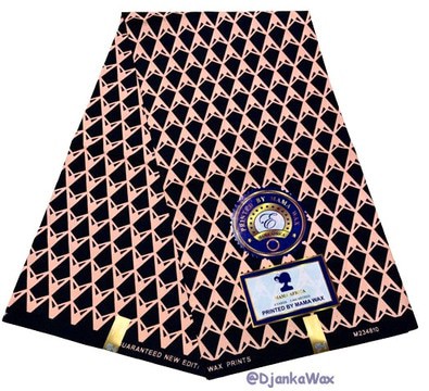 Tissu pagne wax 2 tonnes Cameroun en coton léger 2 yards