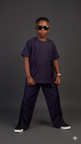 Boys' Indigo Senator Suit - Traditional Two-Piece Set