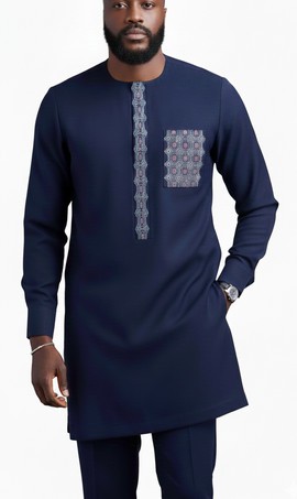 African Men’s Suit | African Wedding Suit | Senator Suit | Dashiki Shirt | Men’s Kaftan