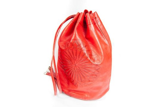 Very good quality handmade original real leather backpack