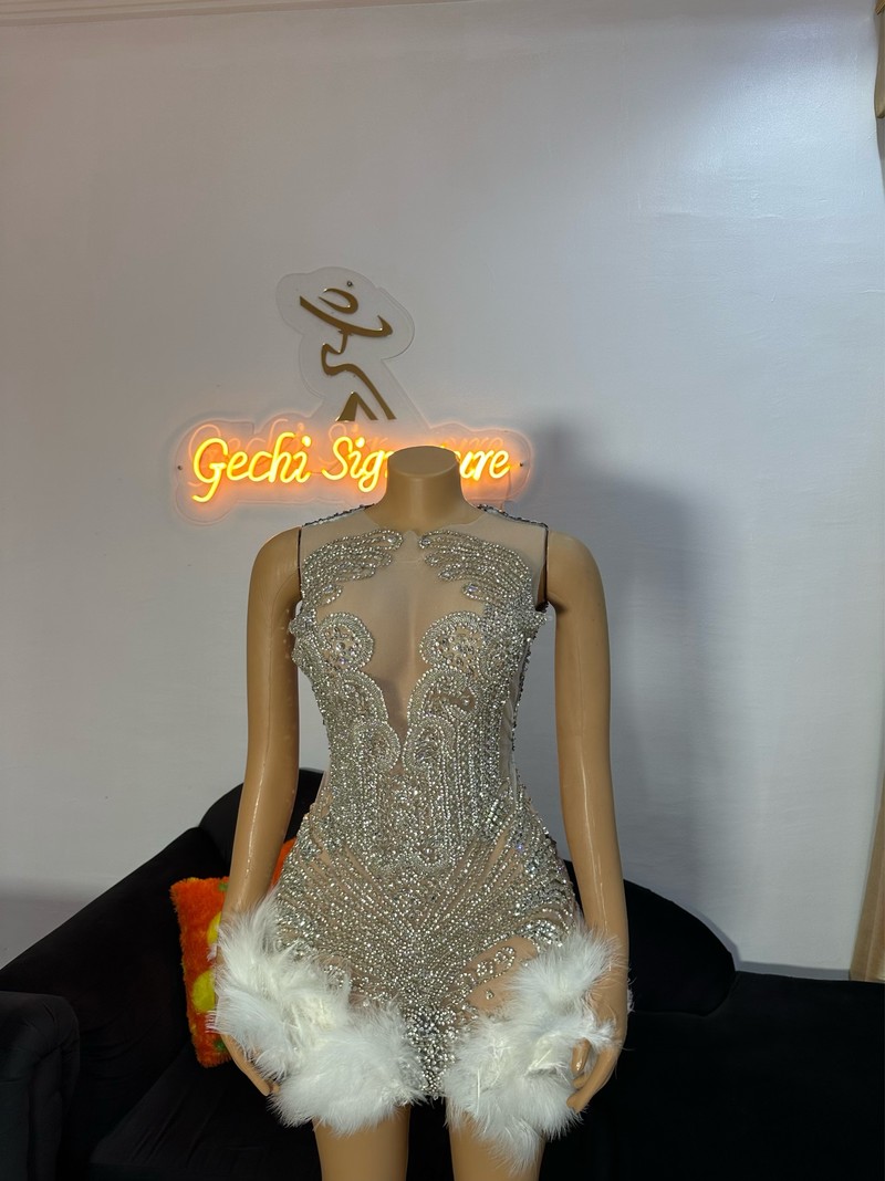 luxury birthday dress for women Stefania Luxury Birthday Girl Dress main image 0
