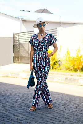 Morah Ankara African Print Jumpsuit