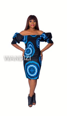 Ankara robe ajustée, robe Sexy, robe imprimée africaine, robe fourreau, hors de la robe d'épaule