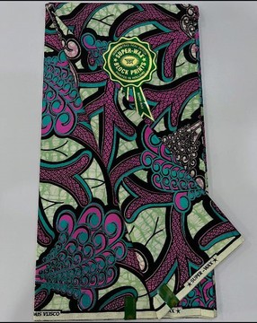 Original Premium Super Wax Embellished VLISCO fabric/ Dutch Wax/ Hollandais Wax