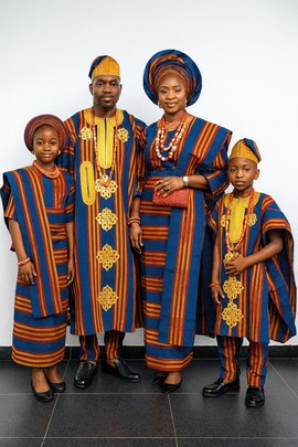 Family Aso Oke Set (Ofi Fabric)