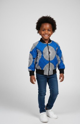 Children's Wax Print Bomber Jackets – Vibrant Style and Everyday Comfort